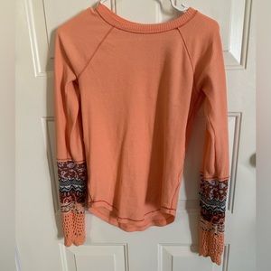 Free people knit long sleeve shirt size medium